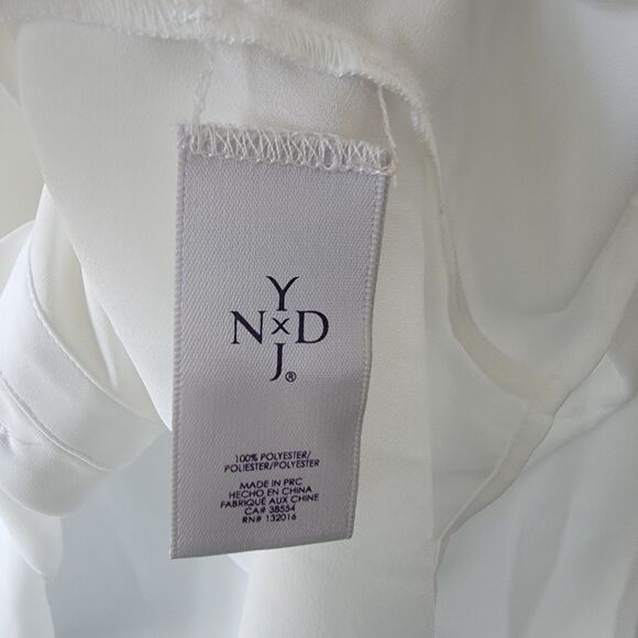 NydJ womens Long-sleeve Pleated Beaded Blouse size XL button up - Picture 8 of 8